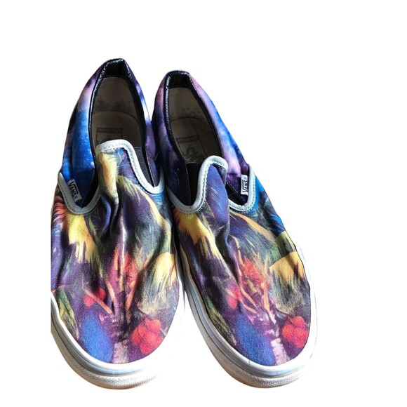 Vans Tropical Trees Print Casual Slip-On Shoes Multicolored Size 10 Womens - Picture 2 of 9